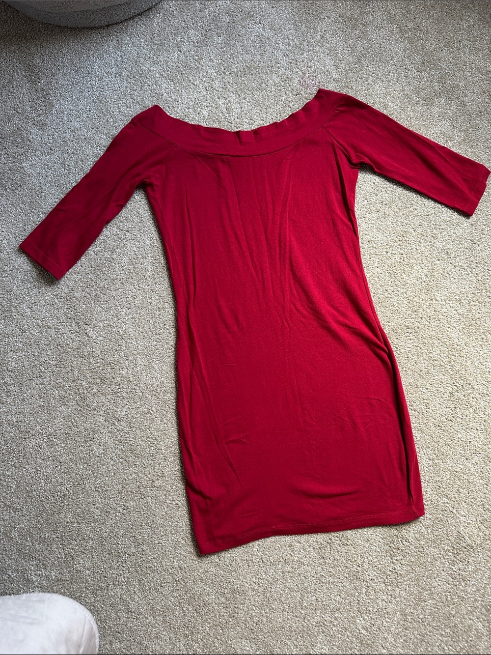 Red Off-Shoulder Bodycon Dress - Women